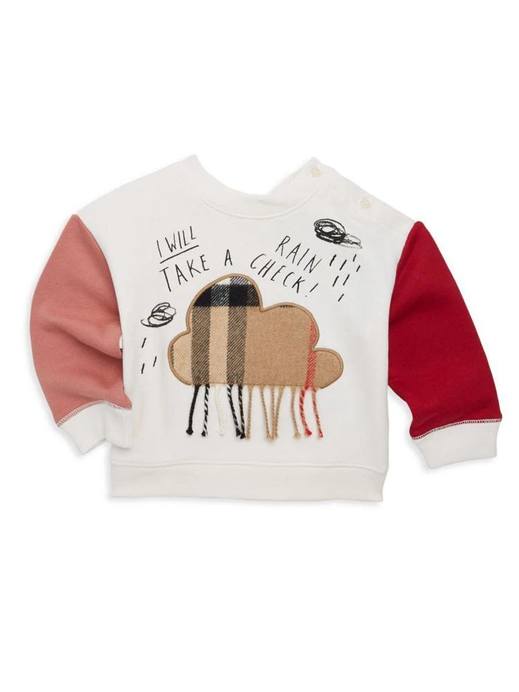 商品Burberry|Baby's & Toddler's Rain Check Cotton Sweatershirt,价格¥650,第1张图片