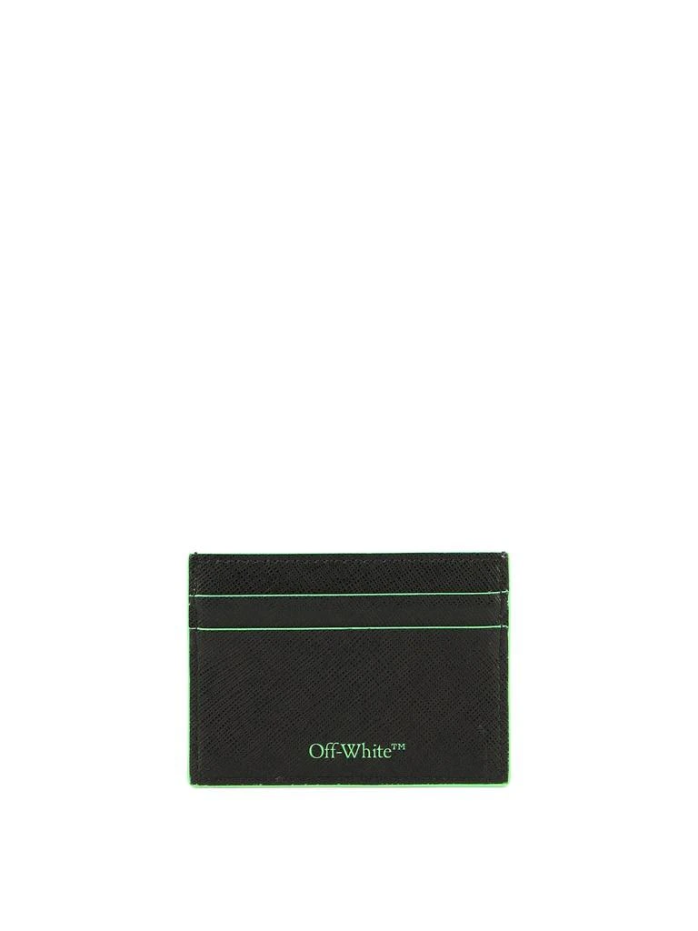 商品Off-White|Ow Print Wallets & Card Holders Black,价格¥1004,第1张图片