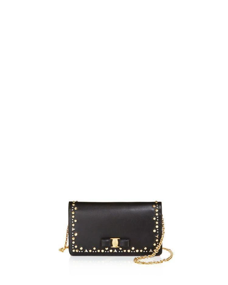 商品Salvatore Ferragamo|Vara Studded Leather Chain Wallet,价格¥4459,第1张图片