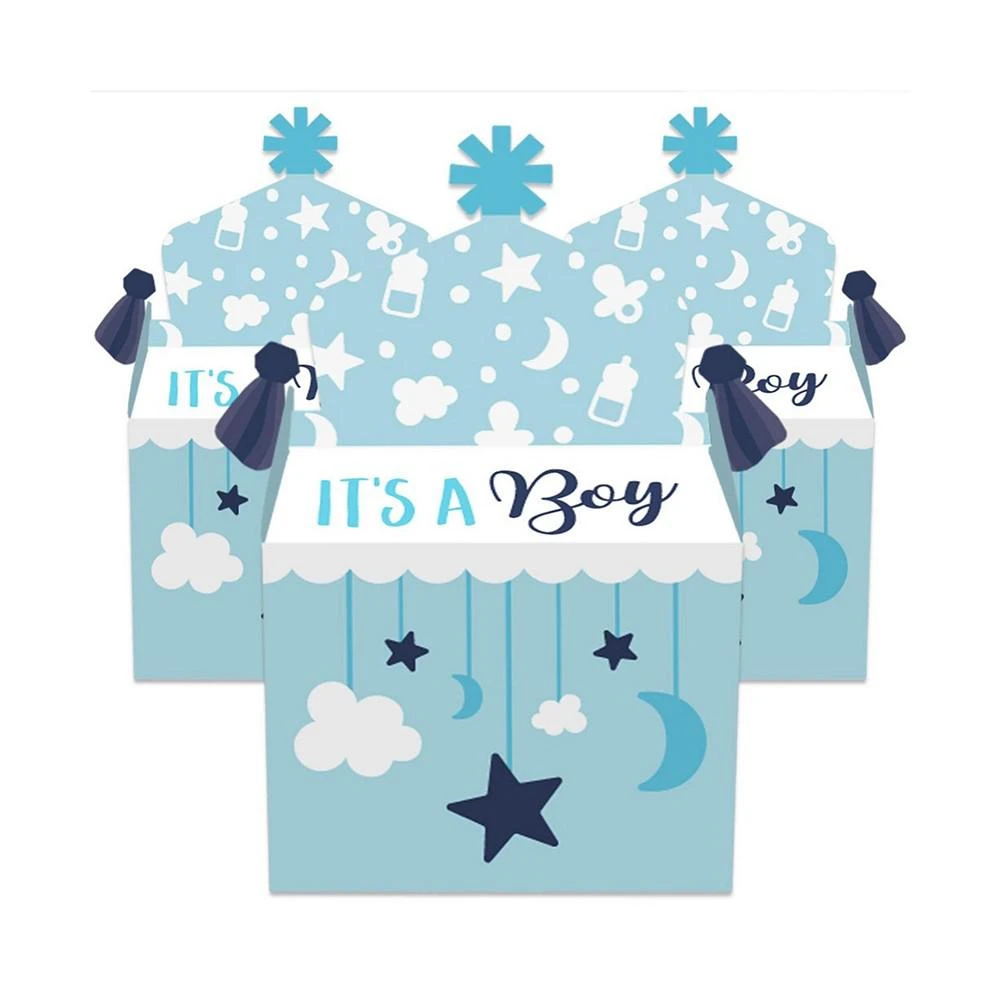 商品Big Dot of Happiness|It's a Boy - Treat Box Party Favors - Blue Baby Shower Goodie Gable Boxes - Set of 12,价格¥142,第2张图片详细描述