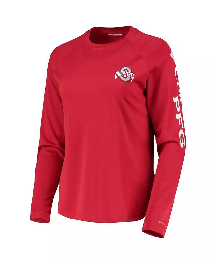 商品Columbia|Women's Scarlet Ohio State Buckeyes PFG Tidal Long Sleeve T-shirt,价格¥293,第3张图片详细描述