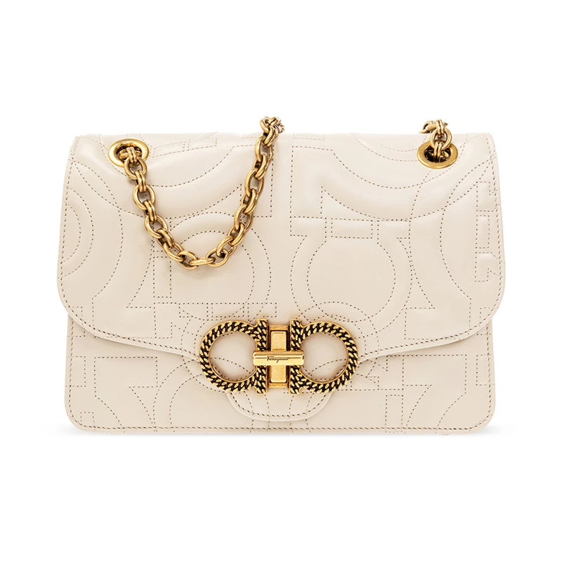 商品[国内直发] Salvatore Ferragamo|SALVATORE FERRAGAMO 女士绗缝翻盖包 21-H168-720499,价格¥10349,第1张图片