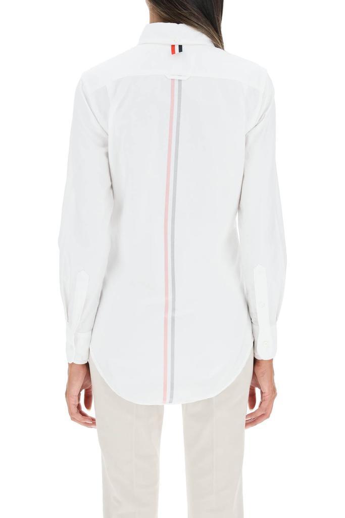 商品Thom Browne|Thom browne slim fit oxford cotton shirt with tricolor stripe,价格¥3706,第5张图片详细描述