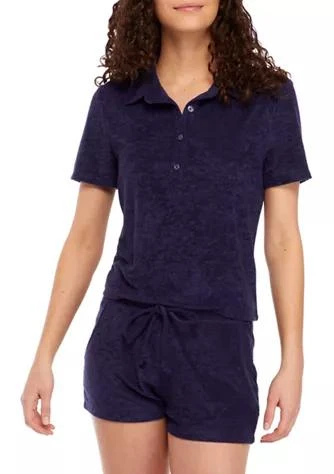 商品Love, Fire|Fire Juniors Terry Polo Shirt,价格¥76,第1张图片