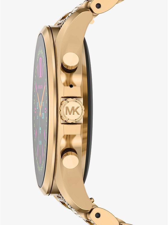 商品Michael Kors|Gen 6 Bradshaw Pavé Gold-Tone Smartwatch,价格¥3196,第4张图片详细描述