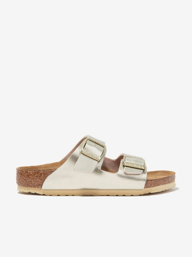 商品Birkenstock|BIRKENSTOCK Girls Arizona Classic Metallic Sandals in Gold,价格¥505,第1张图片