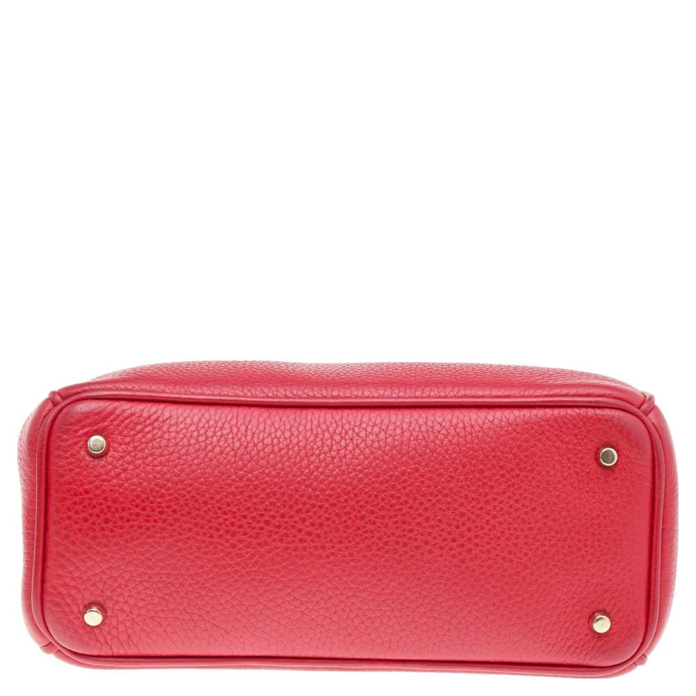 Dior Red Leather Mini Diorissimo Tote 商品