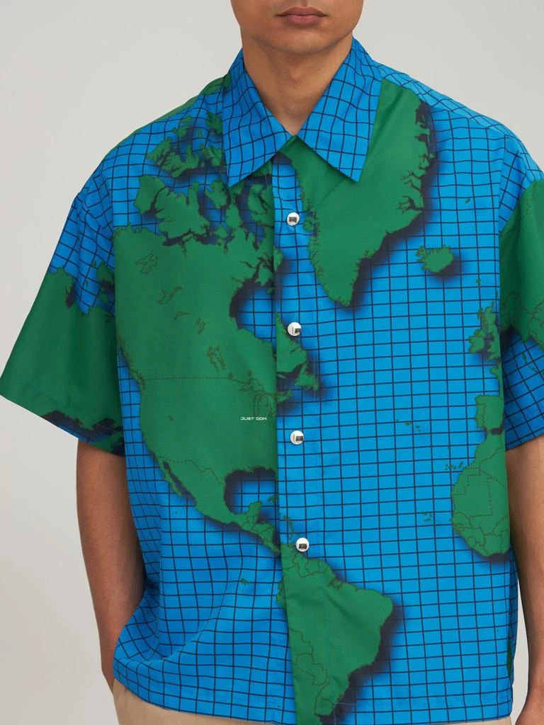 商品Just Don|World Map Print Tech Shirt,价格¥1002,第2张图片详细描述