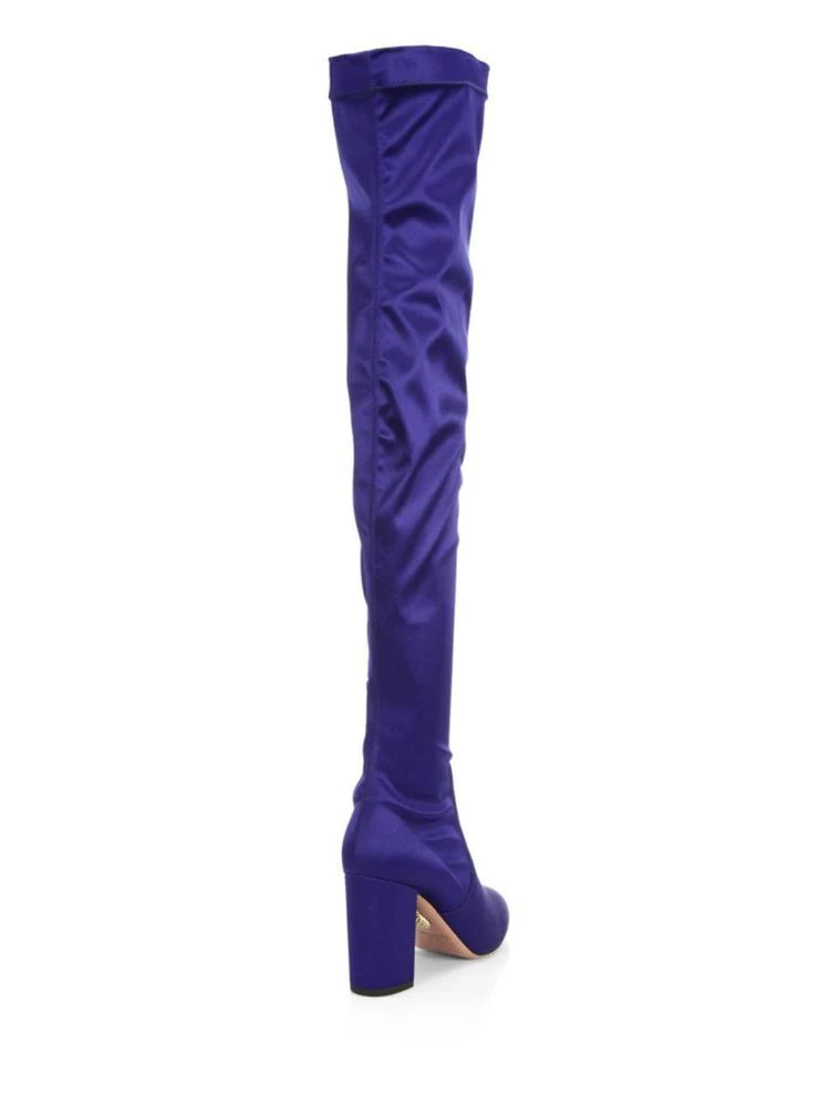 商品Aquazzura|So Me Over-the-Knee Satin Boots,价格¥2984,第2张图片详细描述