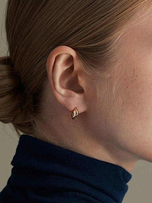 商品hyeres-lor|Etrive 14K One Touch Earrings,价格¥2561,第3张图片详细描述