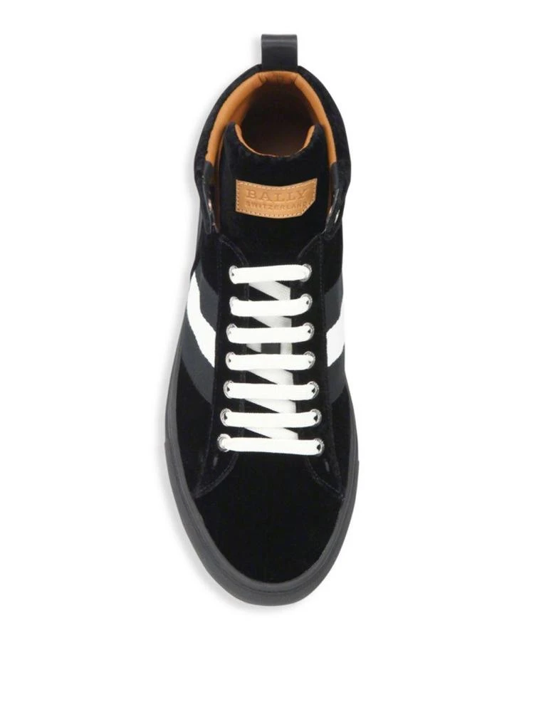 商品Bally|Hedern Velvet High-Top Sneakers,价格¥1771,第4张图片详细描述