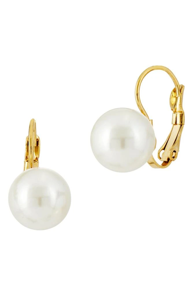 商品Savvy Cie Jewels|Mother of Pearl Leverback Earrings,价格¥188,第1张图片