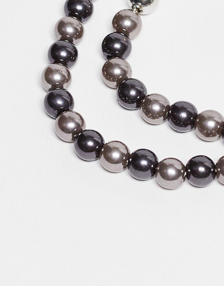 商品Reclaimed Vintage|Reclaimed Vintage unisex multirow necklace megapack in silver,价格¥127,第5张图片详细描述