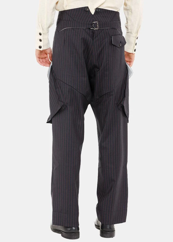 商品JOHN ALEXANDER SKELTON|John Alexander Skelton Black & Red Raf Pants,价格¥9973,第3张图片详细描述