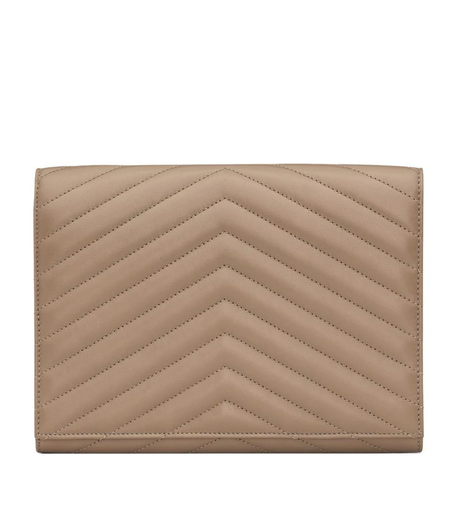 商品Yves Saint Laurent|Small Monogram Matelassé Envelope Wallet,价格¥6501,第2张图片详细描述