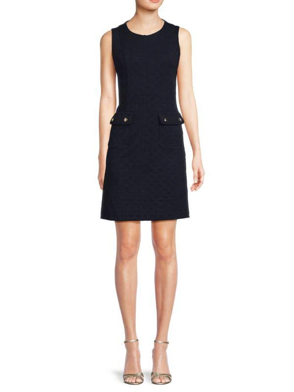 商品Tommy Hilfiger|Roundneck Sheath Mini Dress,价格¥304,第1张图片