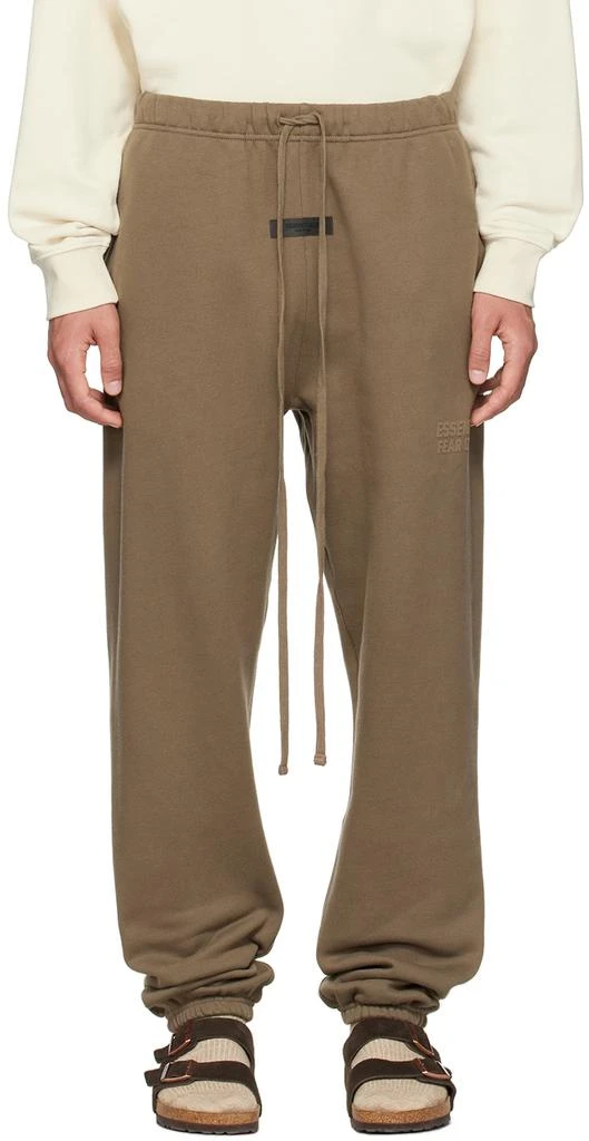 商品Essentials|Brown Drawstring Lounge Pants,价格¥450,第1张图片