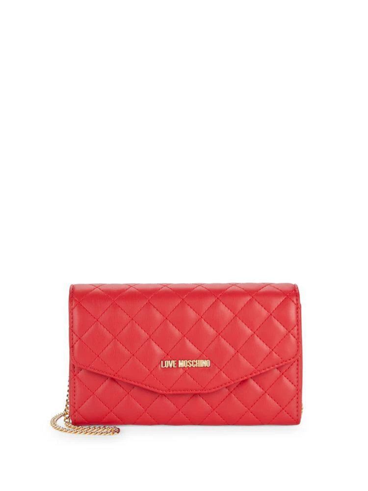 商品Moschino|Quilted Leather Clutch,价格¥629,第1张图片