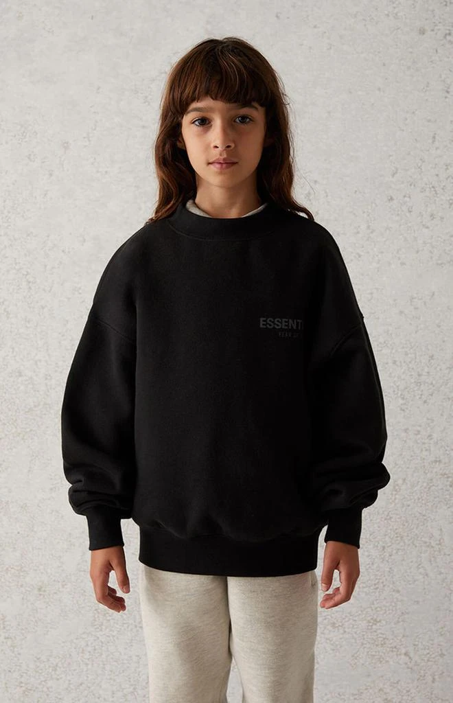 商品Essentials|Black Crew Neck Sweatshirt,价格¥207,第1张图片