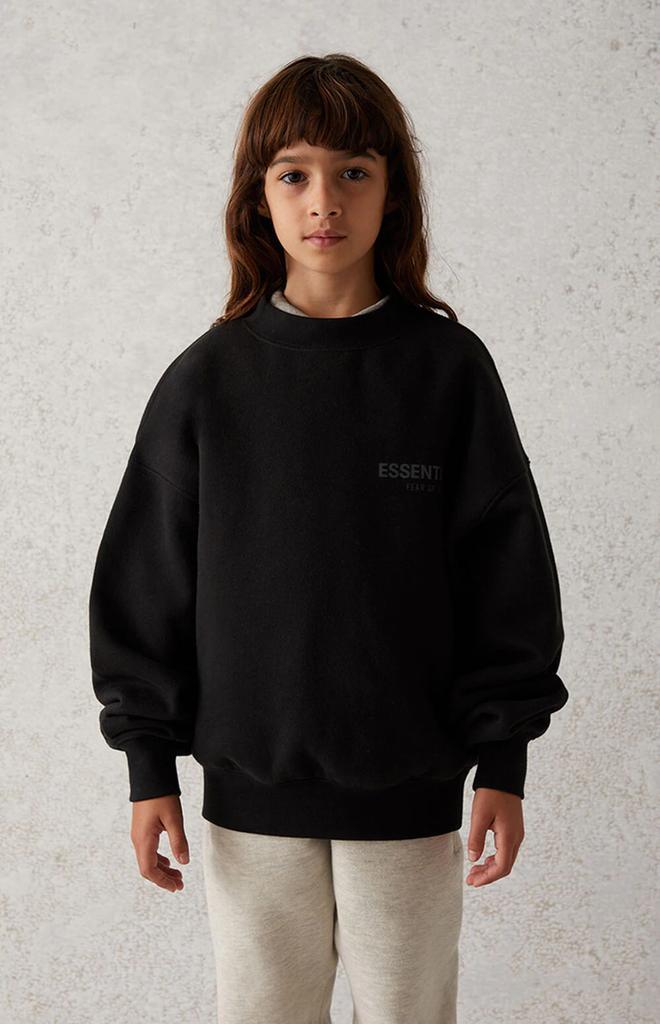 商品Essentials|Black Crew Neck Sweatshirt,价格¥187,第1张图片