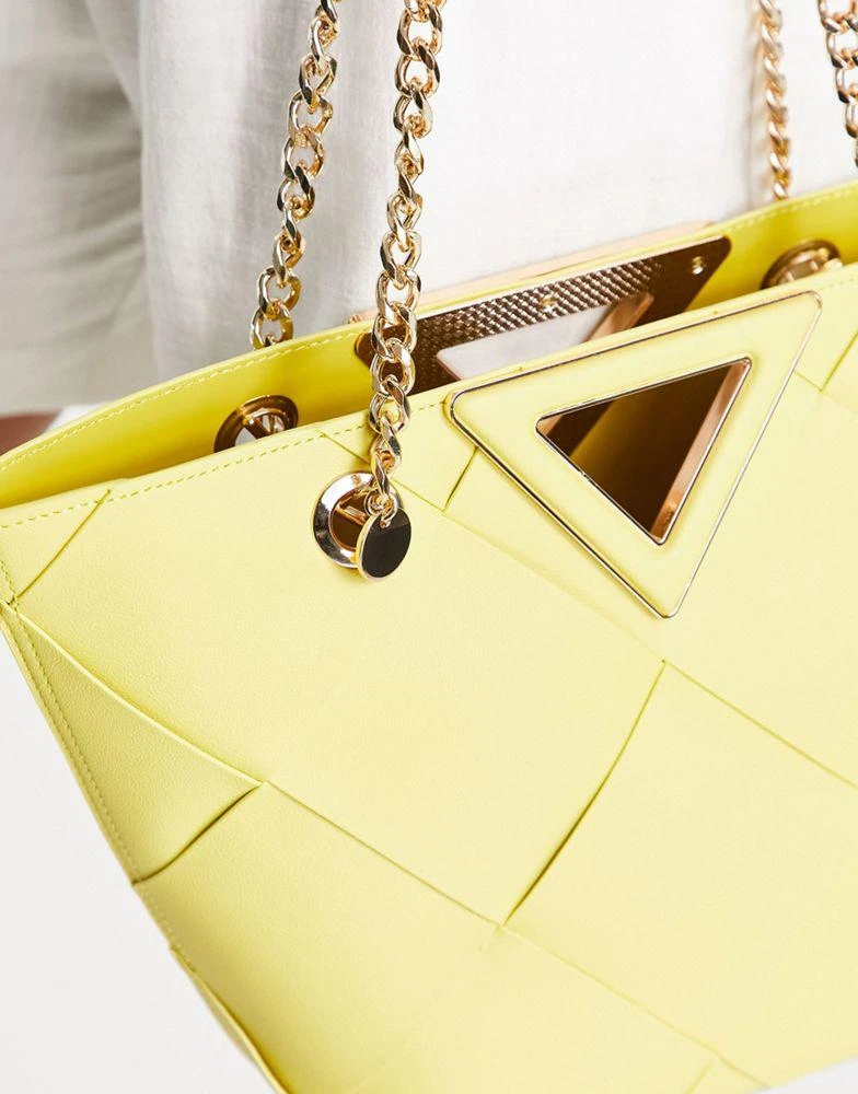 商品ALDO|ALDO Contaeldar tote bag in yellow zest,价格¥317,第3张图片详细描述