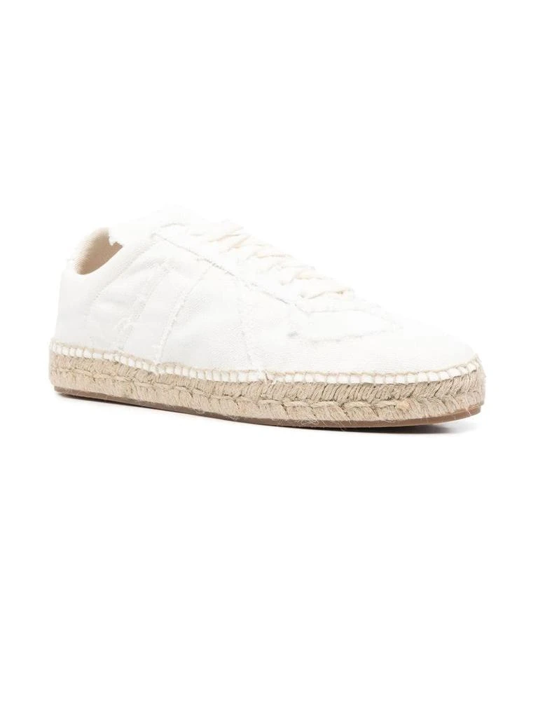 商品MAISON MARGIELA|Maison Margiela White Canvas Replica Espadrilles,价格¥2676,第2张图片详细描述