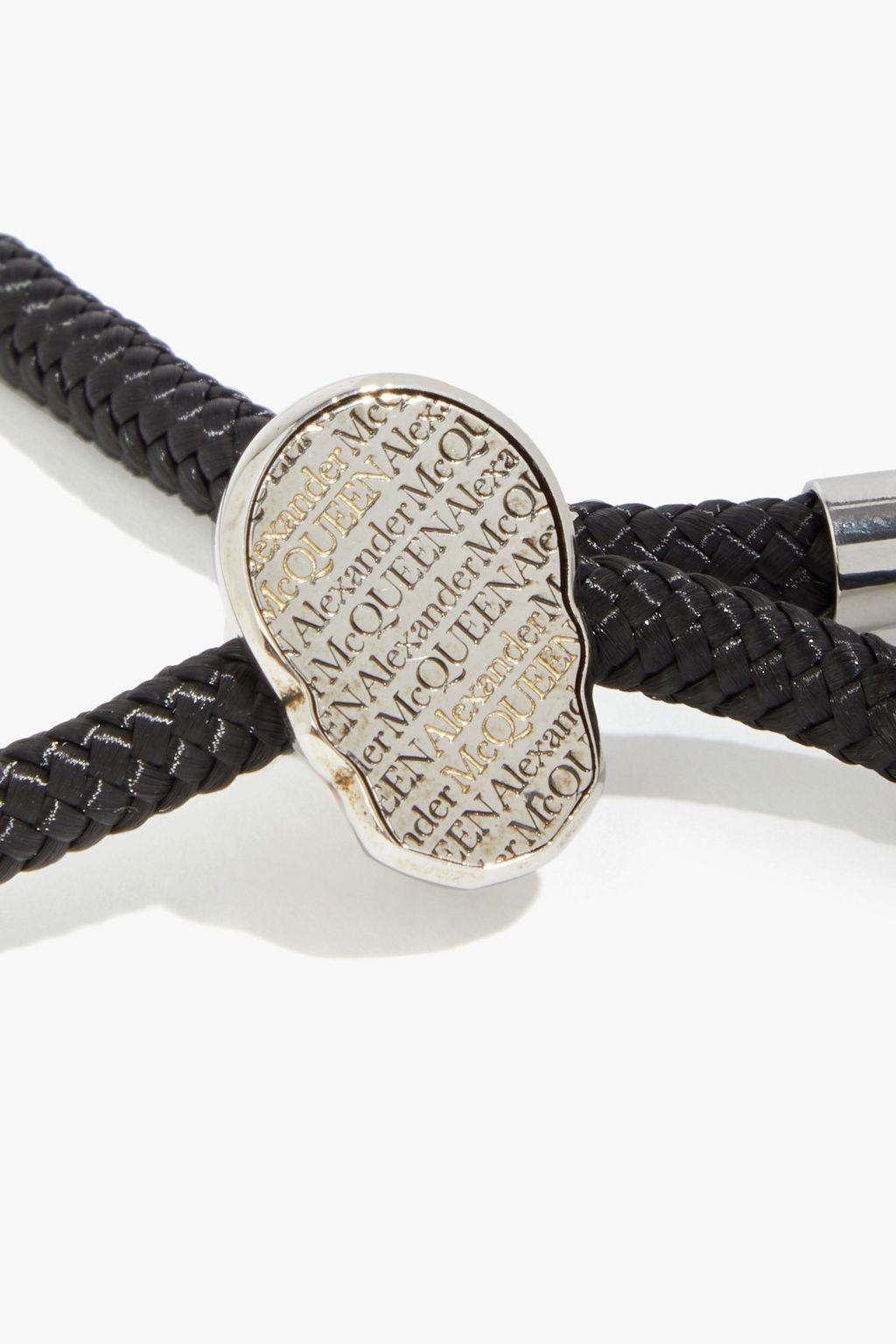 商品Alexander McQueen|Skull tag Friendship silver-tone woven bracelet,价格¥2022,第5张图片详细描述