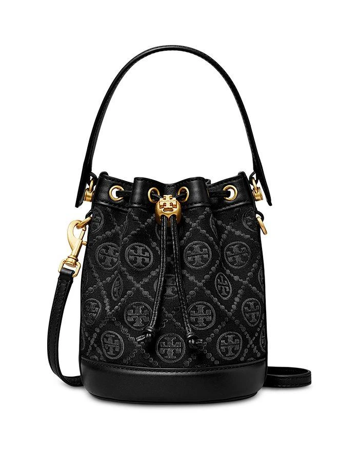 商品Tory Burch|T Monogram Jacquard Mini Bucket Bag,价格¥2764,第1张图片