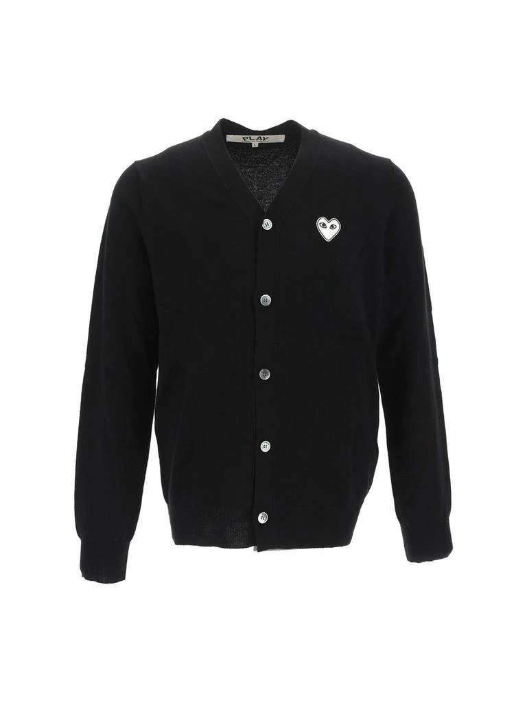 商品Comme des Garcons|Comme des Garçons Play Heart Patch Buttoned Cardigan,价格¥2360,第1张图片