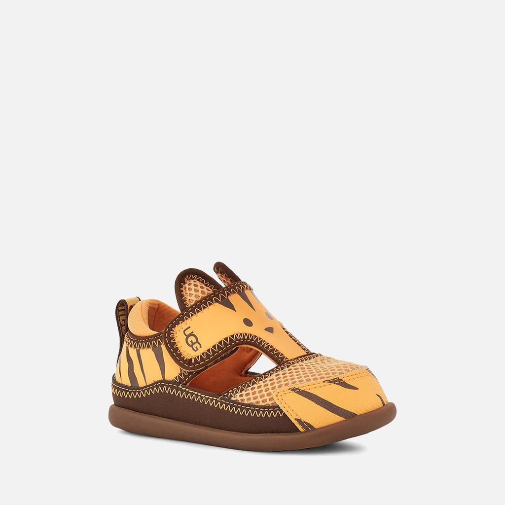 UGG Toddlers' Delta Closed Toe Tiger Stuffie Sandals - Daisy / Dark Earth商品第5张图片规格展示