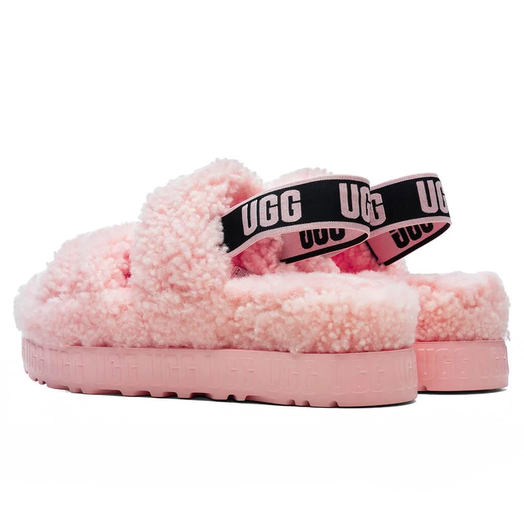 商品UGG|UGG Women's Oh Fluffita - Pink Scallop,价格¥905,第3张图片详细描述