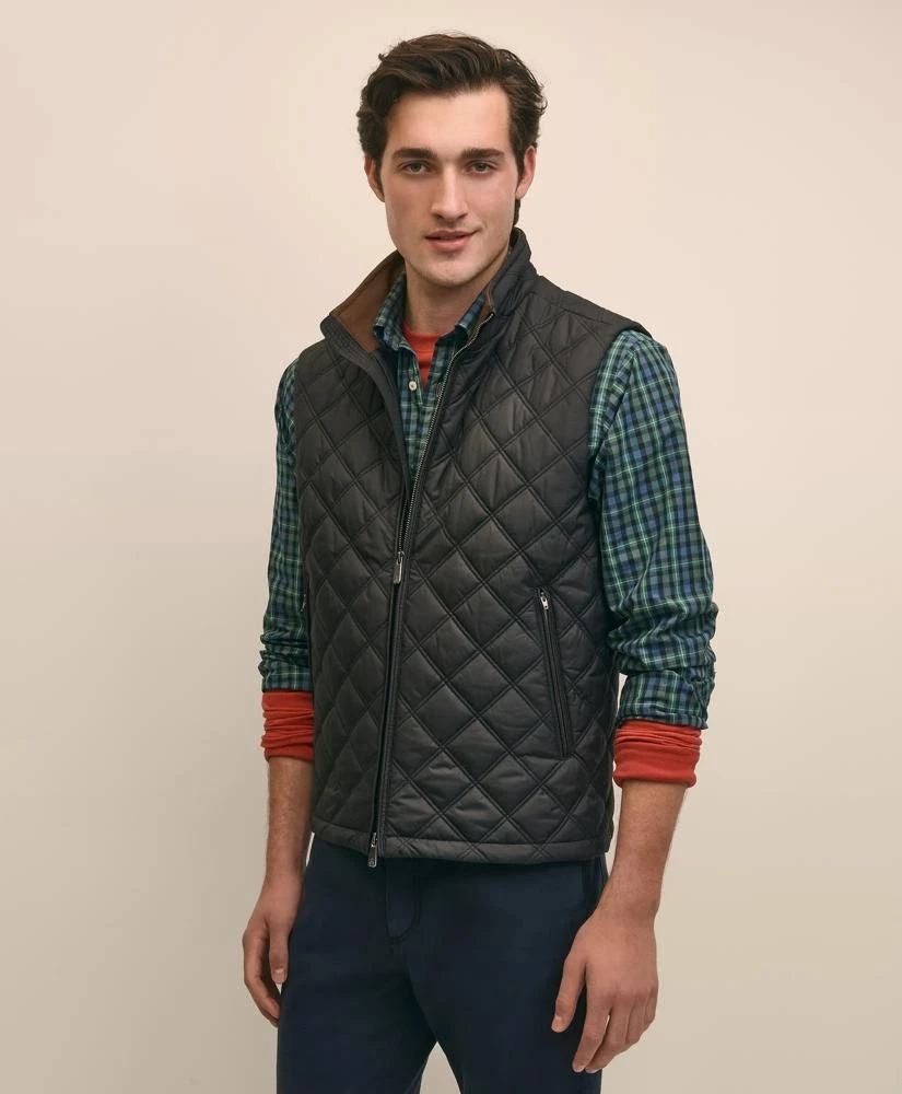 商品Brooks Brothers|Paddock Diamond Quilted Vest,价格¥1296,第3张图片详细描述