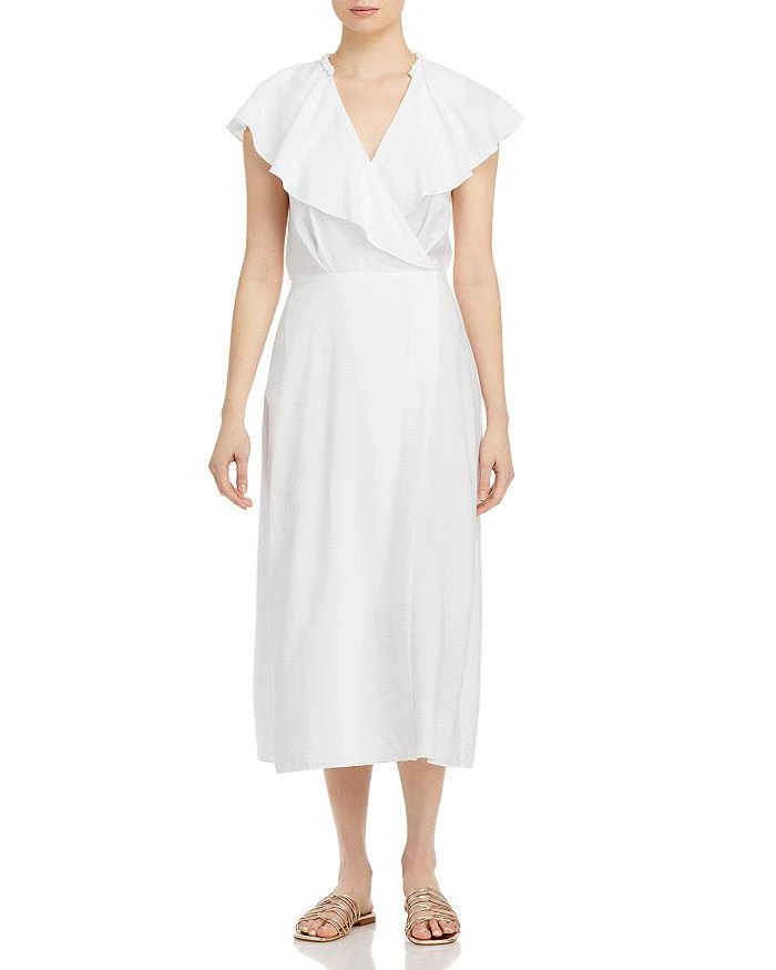 商品Vince|Ruffled Flutter Sleeve Dress,价格¥990,第1张图片