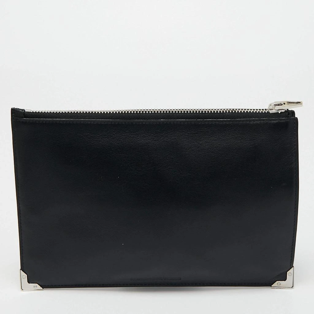 商品[二手商品] Alexander Wang|Alexander Wang Black Ostrich Embossed Leather Clutch,价格¥1764,第4张图片详细描述