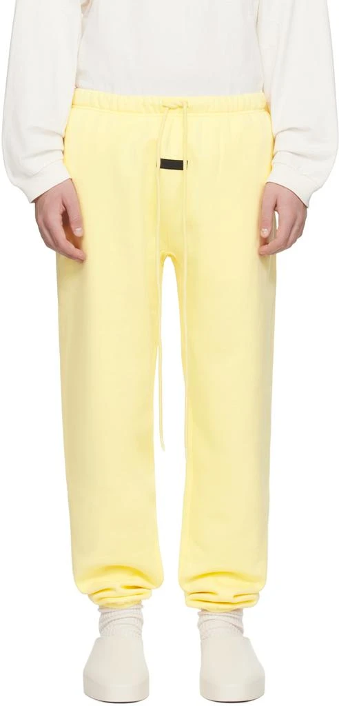 商品Essentials|Yellow Drawstring Sweatpants,价格¥700,第1张图片