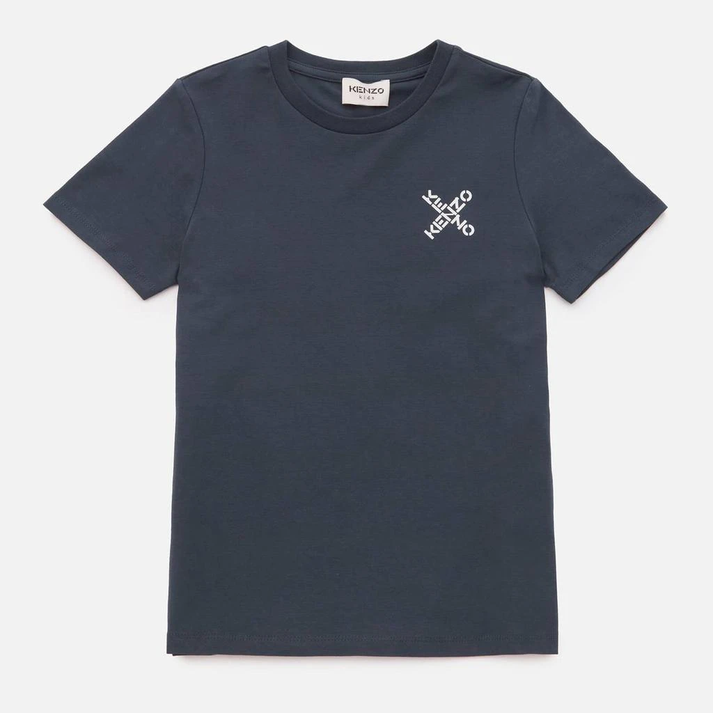 商品Kenzo|KENZO Girls' Logo T-Shirt - Charcoal Grey,价格¥201,第1张图片