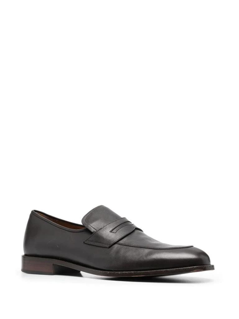 商品Bally|NEW Bally Salasan Men's Chocolate Leather Loafers,价格¥1568,第2张图片详细描述