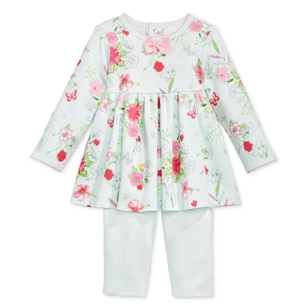 商品First Impressions|Baby Girls Floral Tunic and Leggings, 2 Piece Set, Created for Macy's,价格¥225,第1张图片