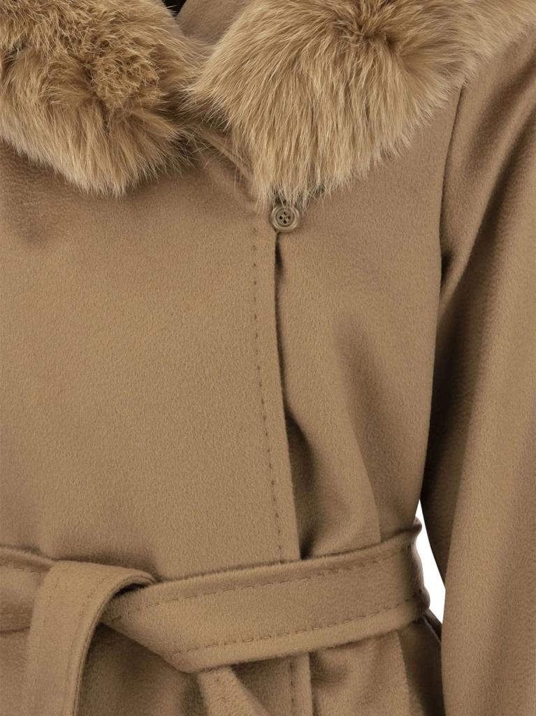 Max Mara Studio Women's  Beige Other Materials Coat商品第4张图片规格展示