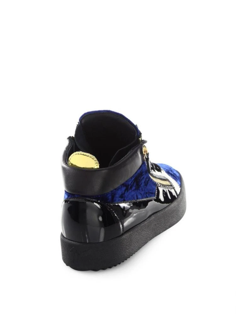 商品Giuseppe Zanotti|Mid-Top Felt Sneakers,价格¥3125,第2张图片详细描述