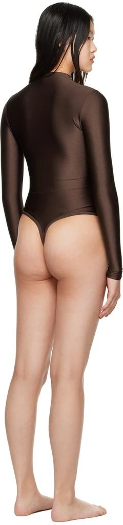 商品SKIMS|Brown Disco Long Sleeve Bodysuit,价格¥774,第3张图片详细描述