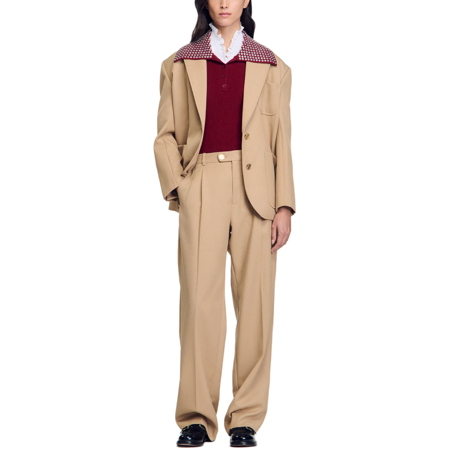 【预售】 女士 休闲裤 西装裤  SDOSR94SWHT  商品