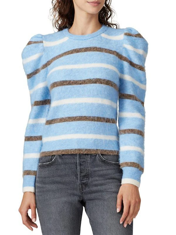 商品[二手商品] Derek Lam|Puff Sleeve Stripe Alpaca Blend Sweater,价格¥532,第1张图片