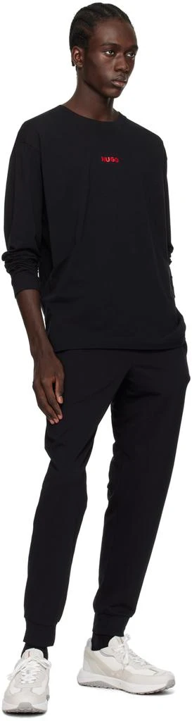商品Hugo Boss|Black Printed Sweatpants,价格¥516,第4张图片详细描述