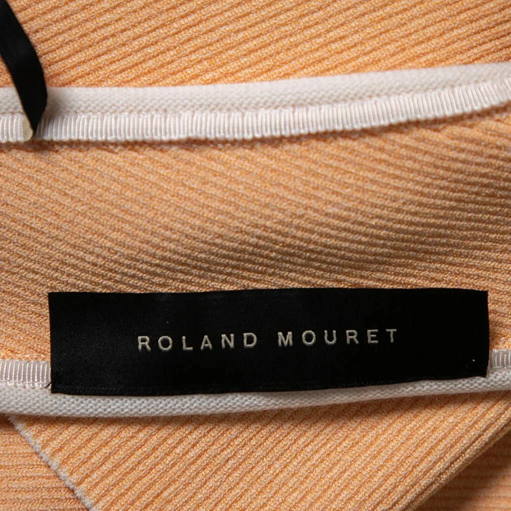 商品ROLAND MOURET|Roland Mouret Peach Rib Knit Macan One Shoulder Top L,价格¥1649,第5张图片详细描述