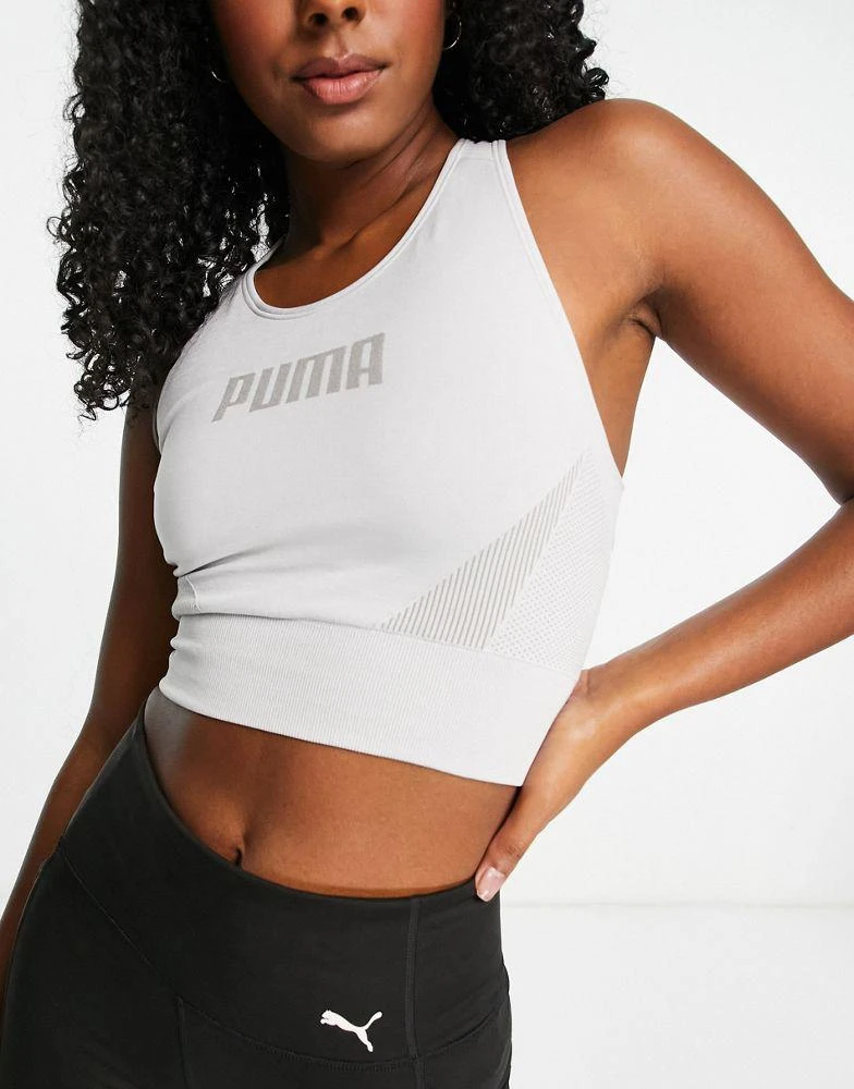 商品Puma|Puma Evoknit sports bra in grey,价格¥129,第4张图片详细描述