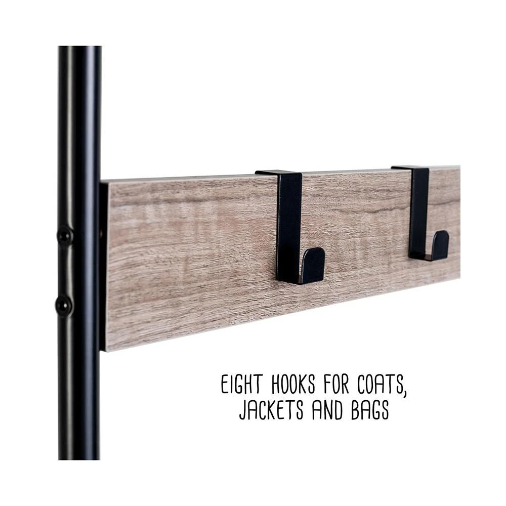 Entryway Organizer with Hooks and Shoe Storage 商品