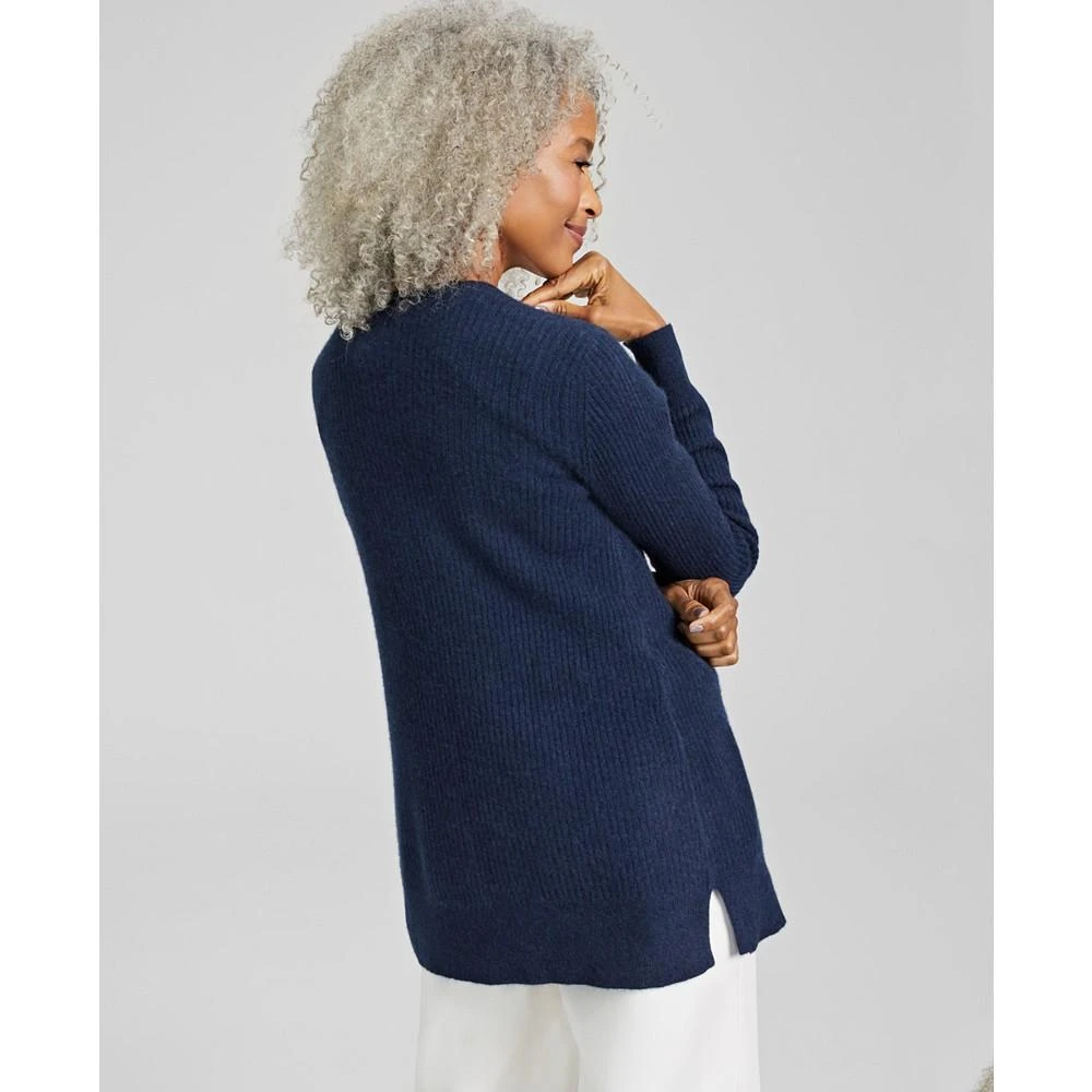 商品Charter Club|Women's 100% Cashmere Ribbed Cardigan, Created for Macy's,价格¥360,第2张图片详细描述