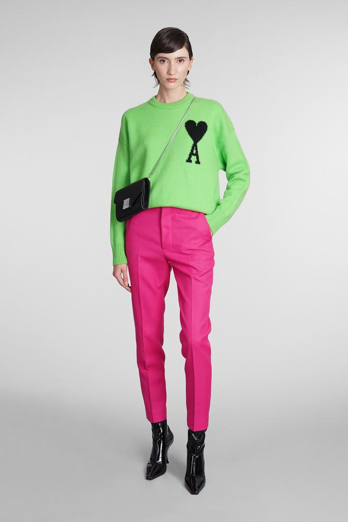 Ami Alexandre Mattiussi Knitwear In Green Wool商品第2张图片规格展示