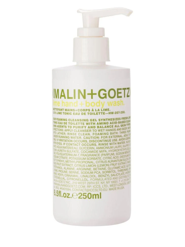 商品Malin + Goetz|Malin + Goetz - Lime Hand & Body Wash with Pump,价格¥181,第1张图片